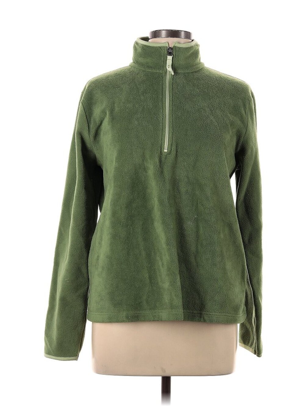 Old Navy 1/4 Zip Fleece Army Green Women's Large